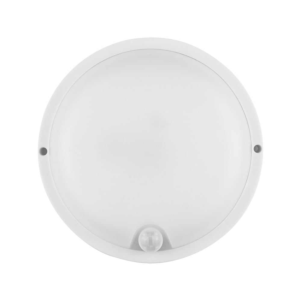 Cвітильник cвітлодіодний VIOLUX НББ ATOM sensor круг білий 12W 5000K 900LM IP54 (1/20) КАРТОН (240031)