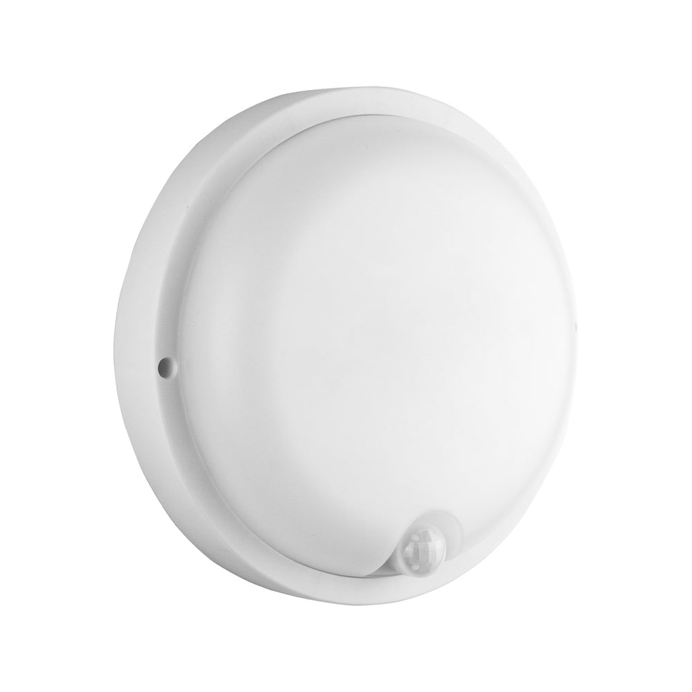 Cвітильник cвітлодіодний VIOLUX НББ ATOM sensor круг білий 12W 5000K 900LM IP54 (1/20) КАРТОН (240031)