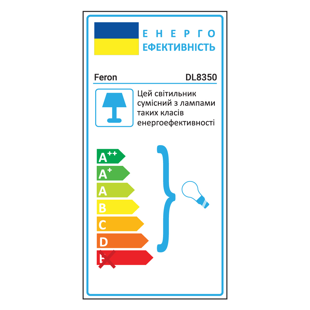 Вбудований поворотний світильник Feron DL8350 під лампу білий