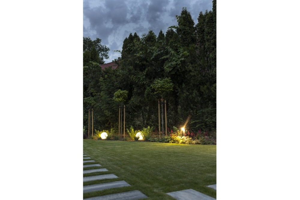 Світильник садовий куля GTV MARMO, E27, макс. 20Вт, IP65, d38см, пластик (OS-MARMO38-00)