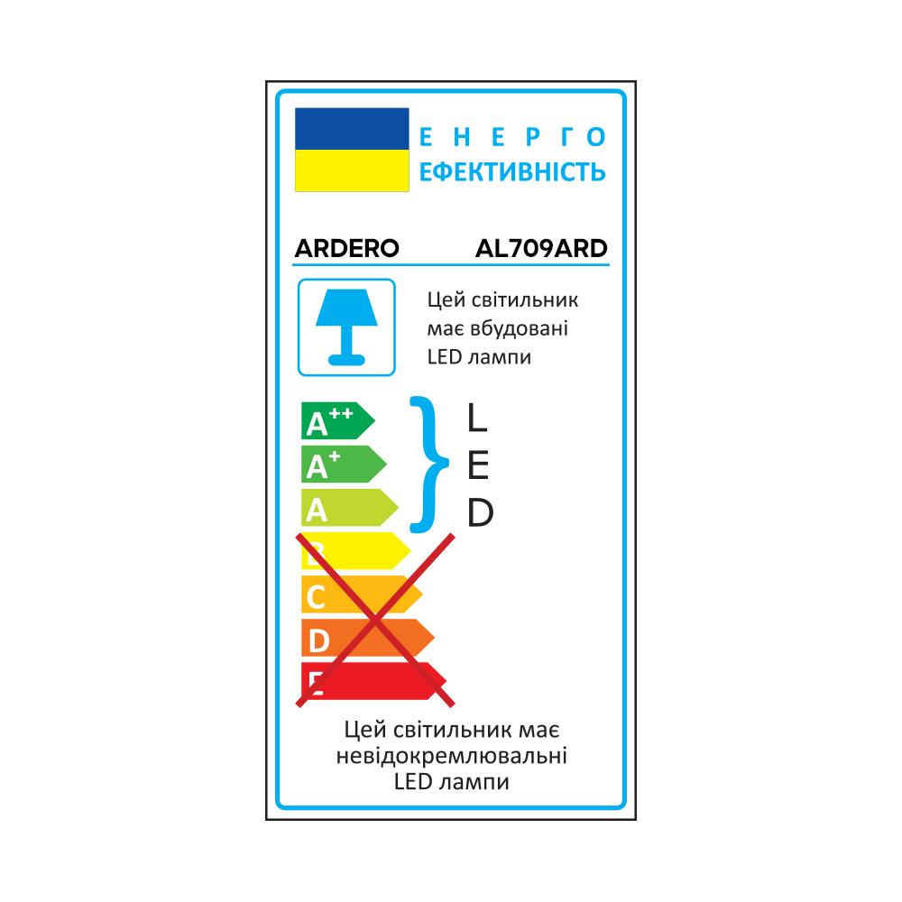 Світлодіодний накладний світильник Ardero AL709ARD 24Вт 5000K білий