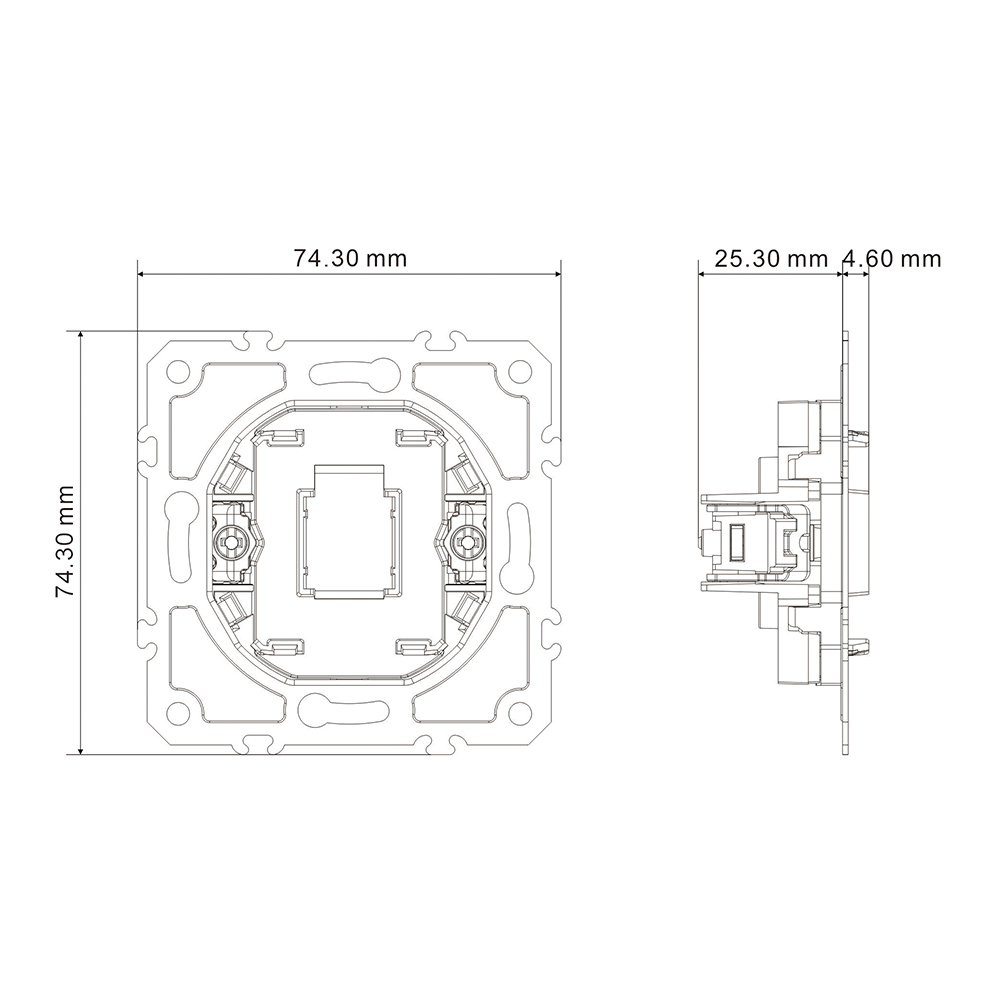 Заглушка Ardero EV111B-W Soft біла