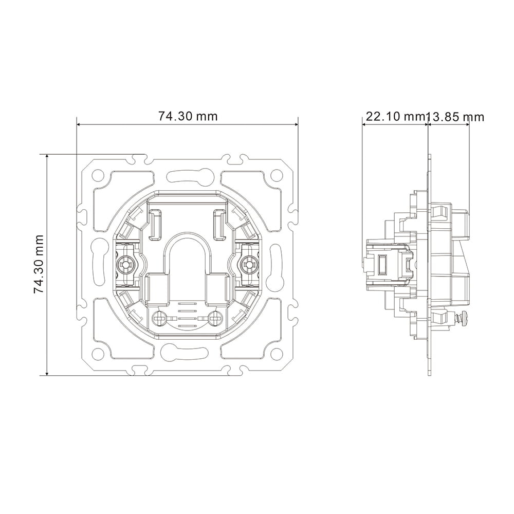 Вивід кабелю Ardero ER161C-G Soft сірий