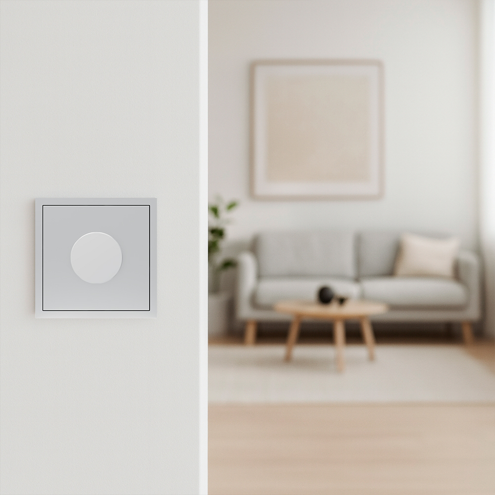 Світлорегулятор поворотний Ardero EV111D-S Soft 5-100W срібний