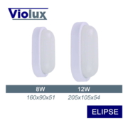 Cвітильник cвітлодіодний VIOLUX НББ ELIPSE овал 12W 5000K 900LM IP54 (1/32) КАРТОН (240061)
