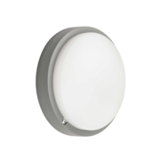 Cвітильник cвітлодіодний VIOLUX НББ ATOM UA MW sensor круг сірий 12W 5000K 1200LM IP44 (1/12) КАРТОН (243362)