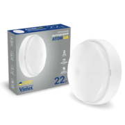 Cвітильник cвітлодіодний VIOLUX НББ ATOM UA MW sensor круг білий 22W 5000K 1600LM IP44 (1/6) КАРТОН (253381)