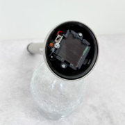 Ґрунтовий світлодіодний світильник Feron PL131 RGB на сонячній батареї хром