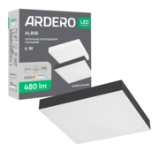 Світлодіодний накладний світильник Ardero AL808 6Вт 5000K чорний