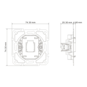 Заглушка Ardero EV111B-B Soft чорна