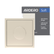 Світлорегулятор поворотний Ardero EV111D-C Soft 5-100W шампань