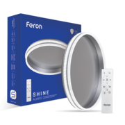 Світлодіодна накладна люстра Feron AL6600 SHINE 70Вт срібло